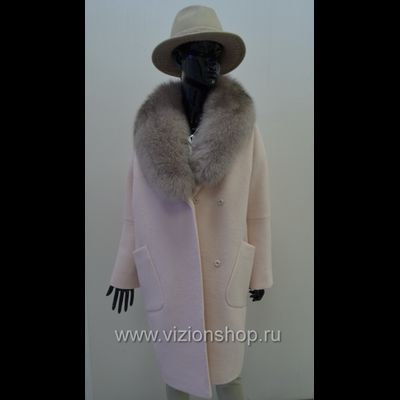 Зимнее женское пальто Россия Арти мода Arti moda 120 розовое