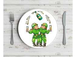 Тарелка на 23 февраля №11