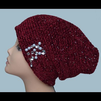 Визио Vizio 6103 стильная шапка Италия зимняя бордовая