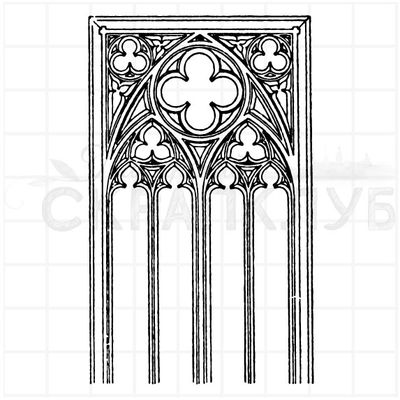 Штамп витражное окно