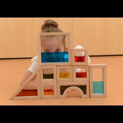 Деревянные сенсорные блоки с жидкостью (18 штук)