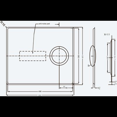 Дно для мойки из акрилового камня Alveus 1124730