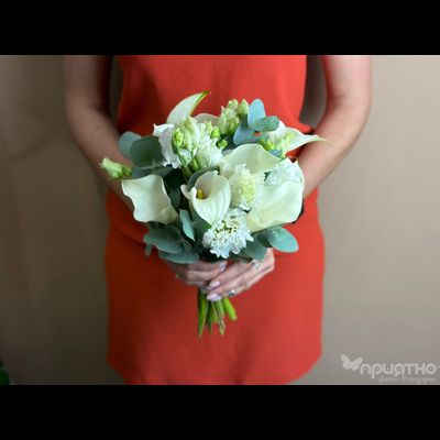 Букет невесты &amp; Бутоньерка №1302