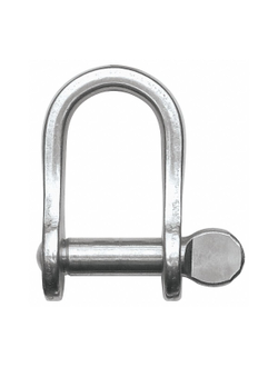 Скоба D-образная прямая из нержавеющей стали 316 Ronstan RF1851 3,2мм 12х9мм 280-375кг с винтовым пальцем