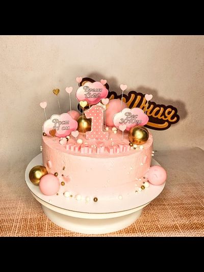 Оформление торта шоколадными шарами