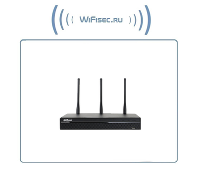 DaHua, 4-х канальный IP видеорегистратор c модулем WiFi. с отсеком для 1 HDD до 6 Тб.