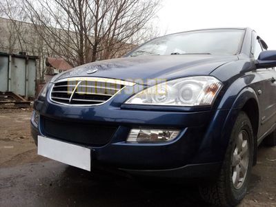 Защита радиатора Ssang Yong Kyron 2006- black