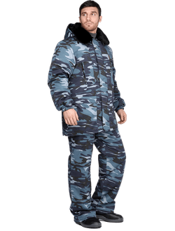 Костюм зимний "Город"  КМФ серый (куртка/брюки)