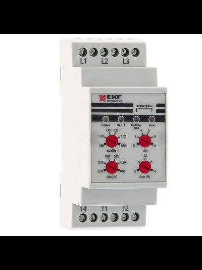 Реле контроля фаз многофункциональное РКФ-8 EKF