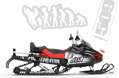 Наклейки на снегоход BRP Lynx Skandic Army №1434
