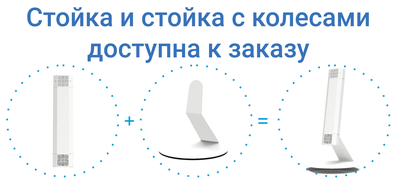 Бактерицидный рециркулятор воздуха на 100 м3/час Med-UVC-vent-2x15W