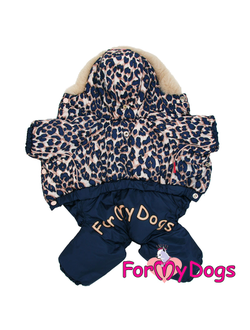 Комбинезон на шелке Лео синий