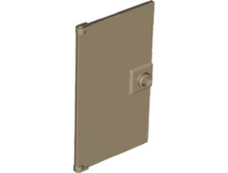 Door 1 x 4 x 6 with Stud Handle, Dark Tan (60616 / 6344040)