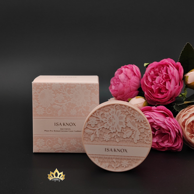 ISA KNOX Антивозрастной кушон с сатиновым финишем, SPF50+/ PA++++, с запасным блоком, тон 23 - натуральный бежевый