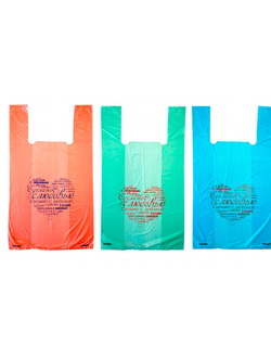 ПАКЕТ П/Э 28*49 "С ЛЮБОВЬЮ", ЦВЕТ МИКС, УПАКОВКА 50 ШТ.