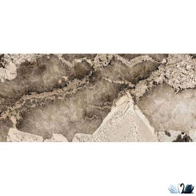 Керамогранит FMAX Milan Brown 6mm glossy 120x270 см серо - коричневый