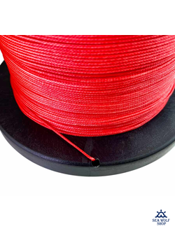 Линь 1.3мм Scorpena высокопрочный UHMW-PE красный, за 1м