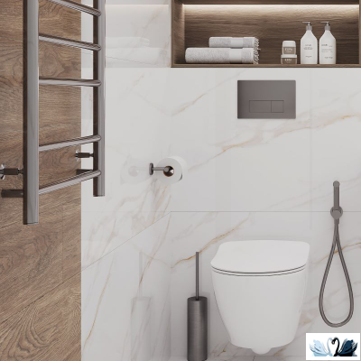 Керамогранит Italica Calacatta Regal Gold 60х60 см белый полированный