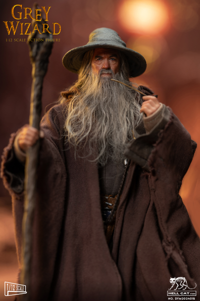 Гэндальф Серый ("Властелин Колец", Lord of the Rings) - Коллекционная фигурка 1/12 SCALE Grey Wizard (DYM202401B) - Hell Cat