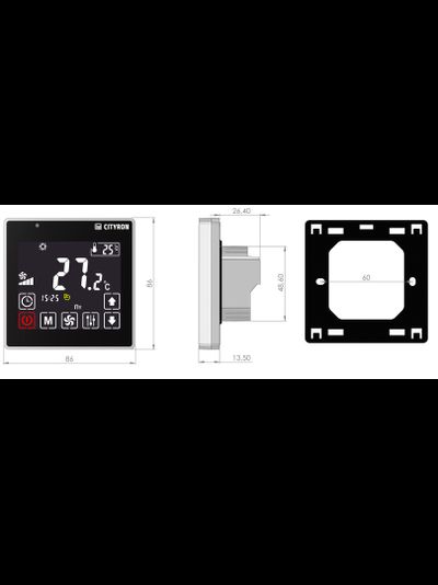 СЕНСОРНАЯ ПАНЕЛЬ УПРАВЛЕНИЯ ПУ-3 ЧЕРНАЯ