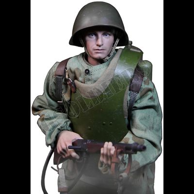 Боец штурмовой инженерно-саперной бригады (ШИСБР) - Коллекционная ФИГУРКА 1/6 scale action figure WWII World War II Soviet Union - assault engineering (AL100029) - Alert Line
