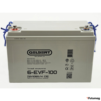 Тяговый аккумулятор Gelbert 6-EVF-100 (12V105A/H C5)