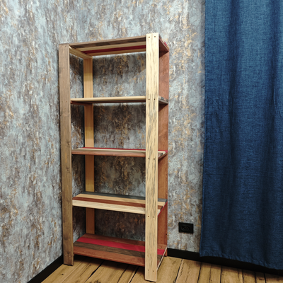 Стеллаж деревянный "Амбарные доски" 180-40-80 фото 5