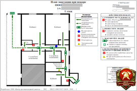 Разработка и изготовление планов эвакуации людей при пожаре