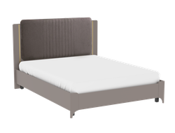 Спальня СИДЕ - Кровать 1600 (Велюр) с подъемным механизмом Мокко