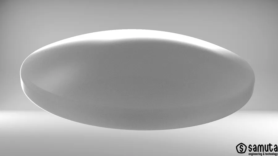 Моделирование круглого эндопротеза (имплантата) молочной железы низкой проекции на заказ 