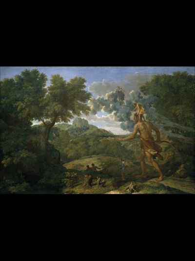 Картина обогреватель, репродукция Никола Пуссен Слепой Орион ищет Восходящее Солнце