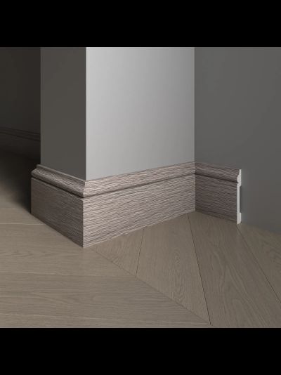 Напольный плинтус Decor-Dizayn 005-80SH, влагостойкий, ударопрочный, 2,4 метра