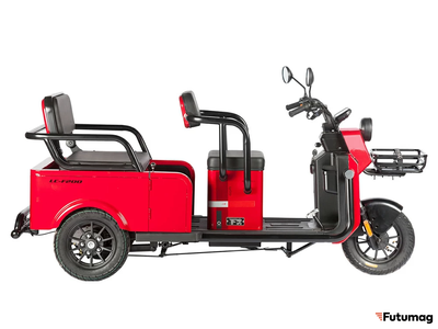 Электротрицикл Wanshida LC-F200 60V 1000Вт красный