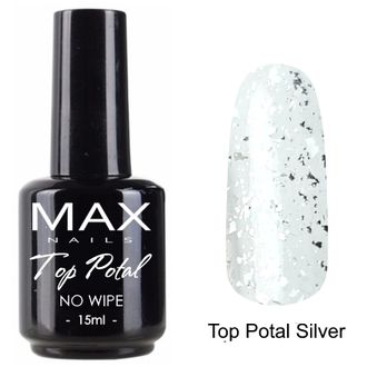 MAX Nails Top Potal Silver 15ml