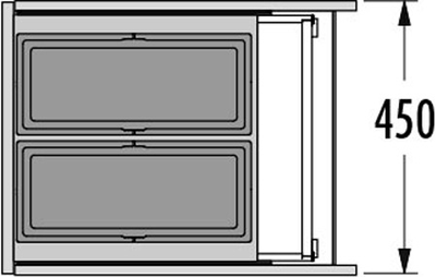 Встраиваемая система 36л Triple XL 450 Hailo 3631491