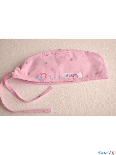 Медицинская шапочка "Глиттер звездочки"