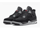 Nike Air Jordan Retro 4 Se Black Canvas сбоку