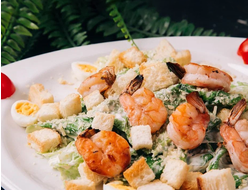 Салат «Цезарь с креветкам»