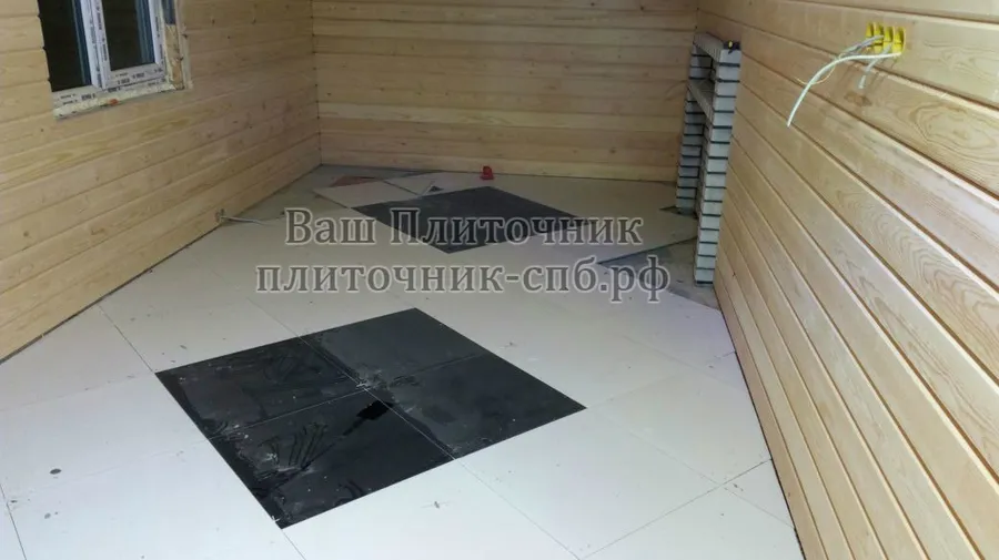 Укладка керамогранита на пол по диагонали