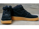 Nike Air Force 1 High Winter замшевые черные с мехом