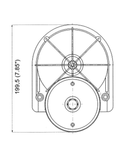 Рулевая машинка чёрная Ultraflex T-85 38439Z