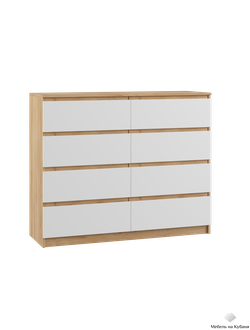 Мадера Комод 1200.8 Крафт золотой/Белый