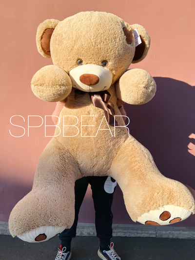 Огромный плюшевый мишка 200 см кремовый Тони