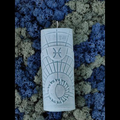 Свеча зодиакальная "Рыбы" стихия воды