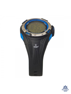 Часы-глубиномер подводные SARGAN "ВЕКТОР 100М" синие кнопки