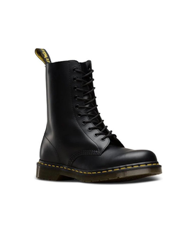 Dr. Martens 1490 10 EYELET BOOT Z WELT Mono Black высокие