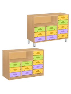 ТУМБА КОМБИНИРОВАННАЯ СИСТЕМА ХРАНЕНИЯ К/125 ПВХ