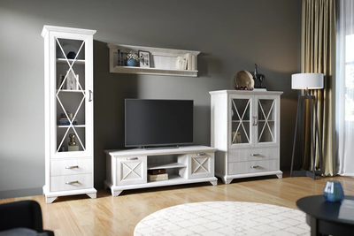 Полка Лорена, бетон пайн белый