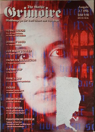 The Gothic Grimoire Magazine March 1996 Fading Colour, Иностранные музыкальные журналы, Intpressshop