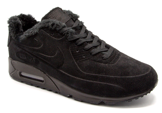 Nike Air Max VT 90 черные, замша мех (36-45)